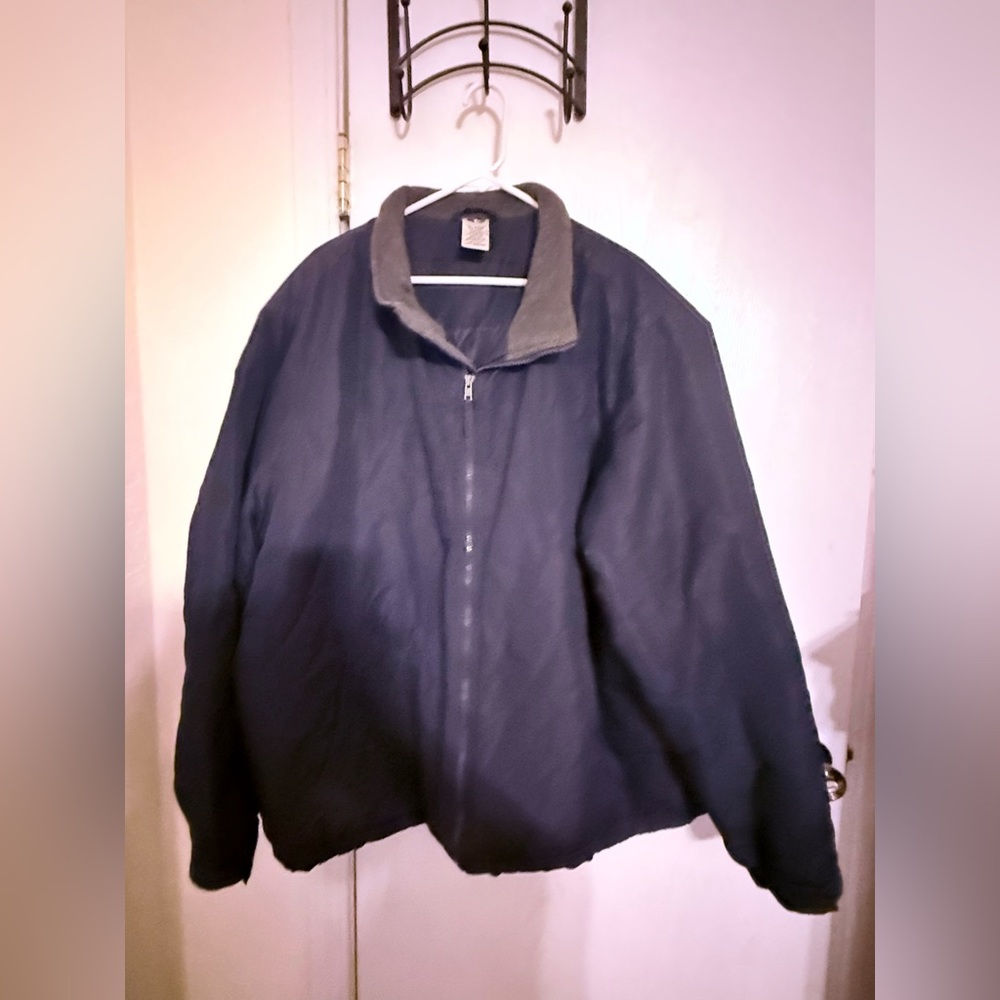 Athletic Works Dark Blue Jacket with Charcoal Collar size 3XL (54/56).